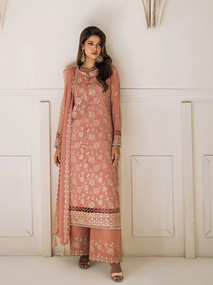 Salitex Unstitched Embroidered Chiffon 3 Piece Suit SUNS8CH506 Festive Collection