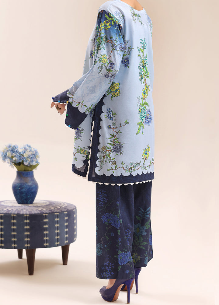 Riley Women RTW Embroidered Lawn 2 Piece Suit RL26RL Ocean Bloom - Casual Collection