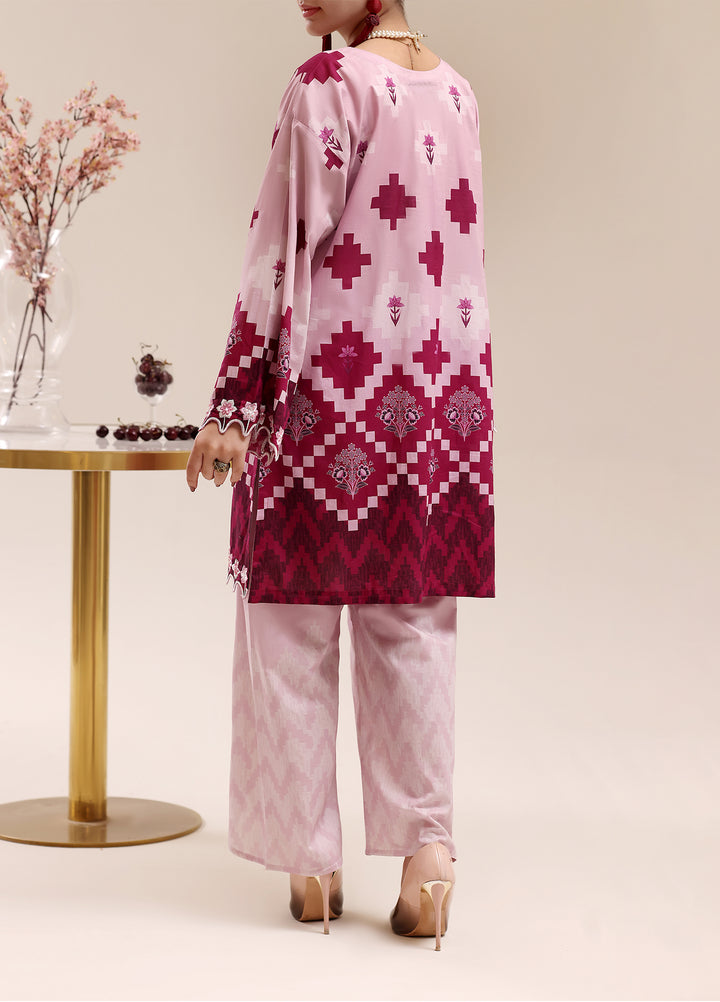 Riley Women RTW Embroidered Lawn 2 Piece Suit RL26RL Gulnaar Blush - Casual Collection