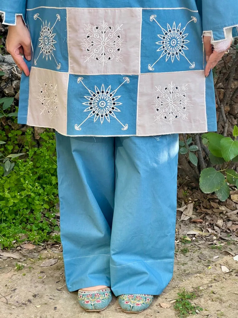 Urban Cut RTW Embroidered Cotton Co-Ord Sets Suit C-38 - Casual Collection