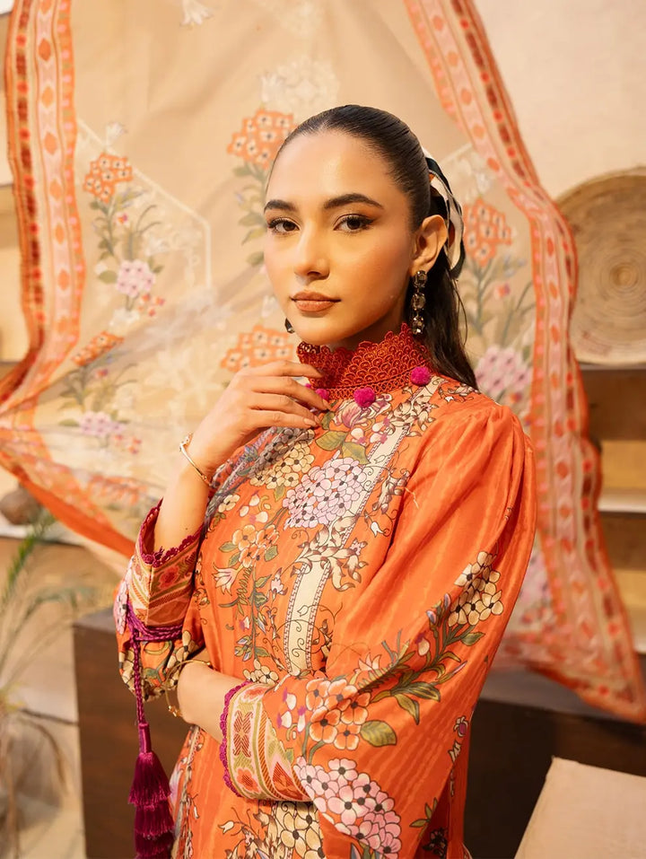 Dastaan by Menaal Unstitched Printed Lawn 3 Piece Suit ML26ULS DP-05B - Festive Collection