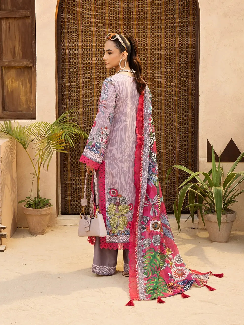Dastaan by Menaal Unstitched Printed Lawn 3 Piece Suit ML26ULS DP-02B - Festive Collection