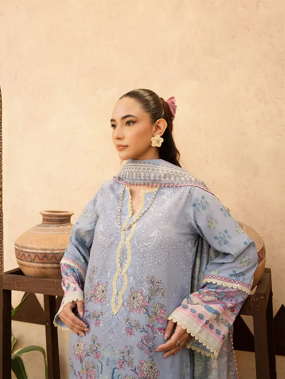Dastaan by Menaal Unstitched Printed Lawn 3 Piece Suit ML26ULS DP-06A - Festive Collection