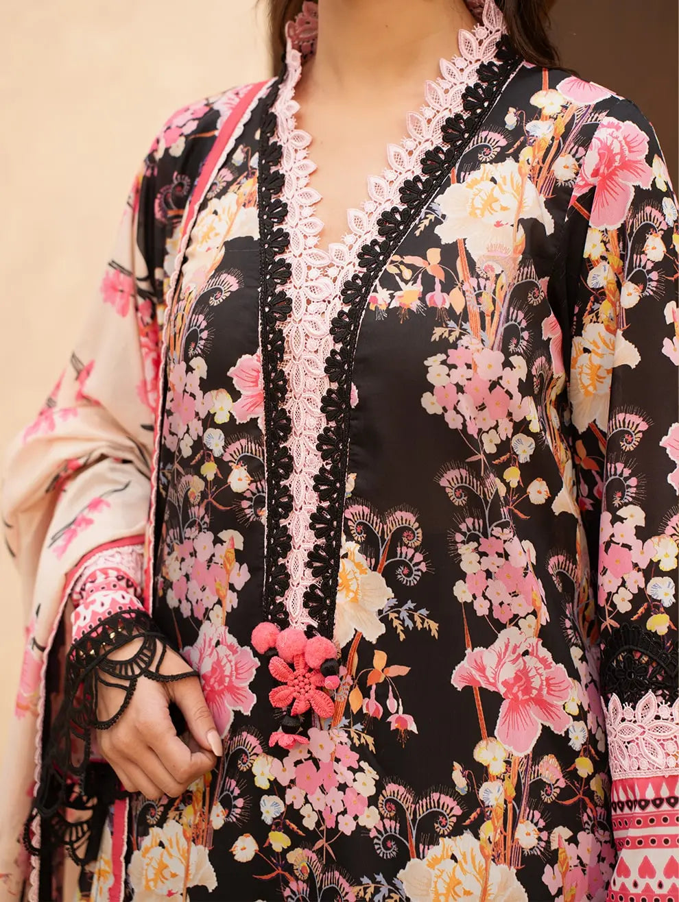 Dastaan by Menaal Unstitched Printed Lawn 3 Piece Suit ML26ULS DP-04A - Festive Collection