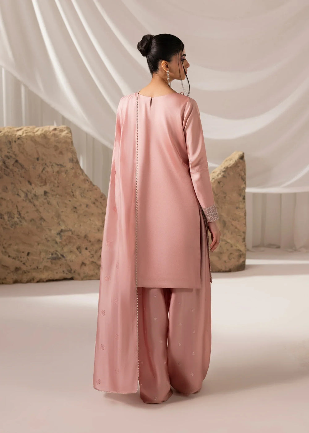 Celeste by Jamni RTW Embroidered Sheesh Silk 3 Piece Suit SAKURA Festive Collection