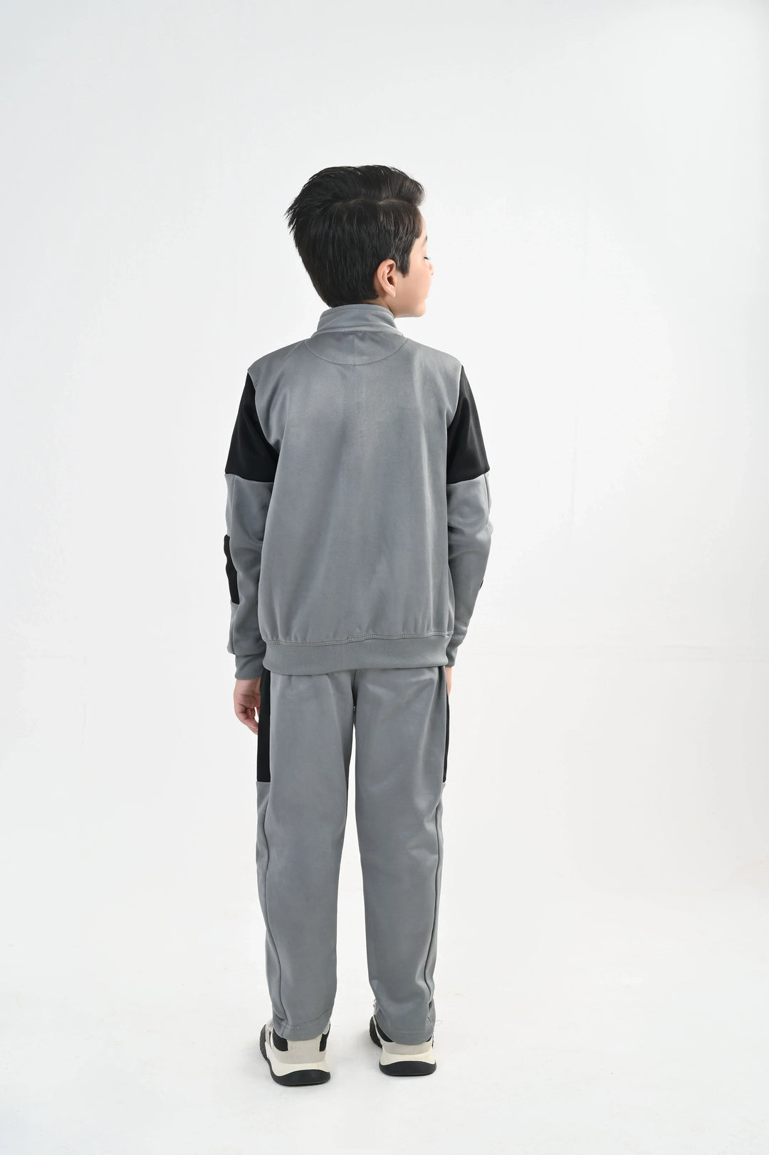 IQ Exclusive Kids Track Suit Fleece 2 PieceGrey Storm Tracksuit-Unisex Kids - Winter Collection