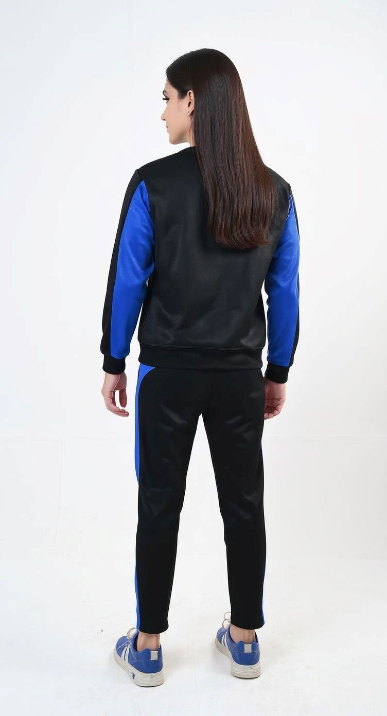 IQ Exclusive Women Winter Track Suit W-Blackout Blue Tracksuit