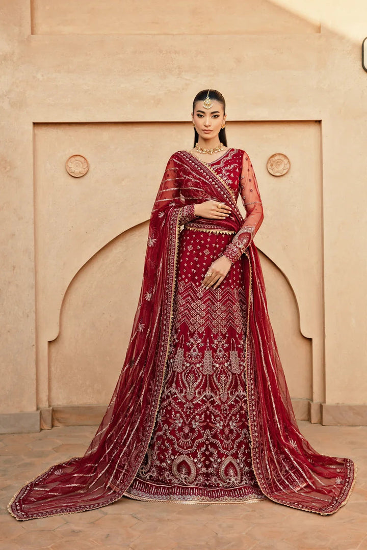 Florent Embroidered Organza Suits Unstitched 3 Piece FL25FU FL-04 - Formals Collection
