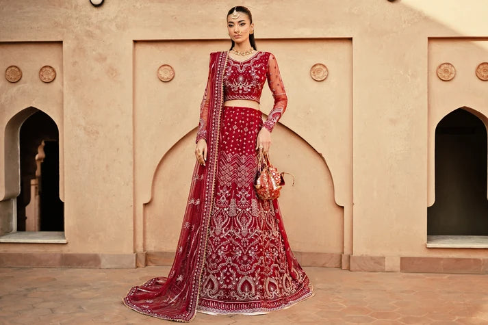 Florent Embroidered Organza Suits Unstitched 3 Piece FL25FU FL-04 - Formals Collection