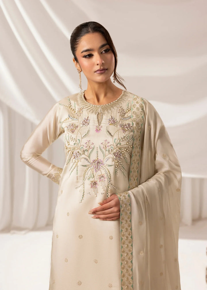 Celeste by Jamni RTW Embroidered Sheesh Silk 3 Piece Suit HALO Festive Collection