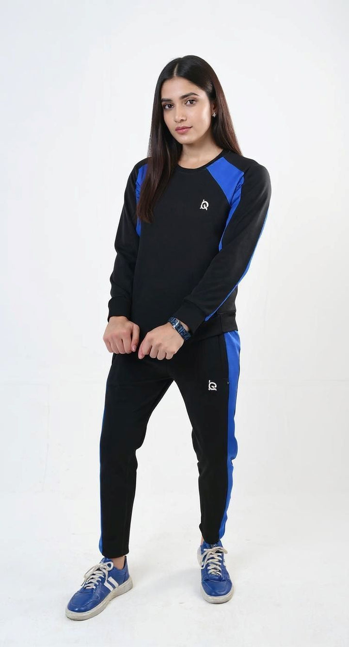 IQ Exclusive Women Winter Track Suit W-Blackout Blue Tracksuit