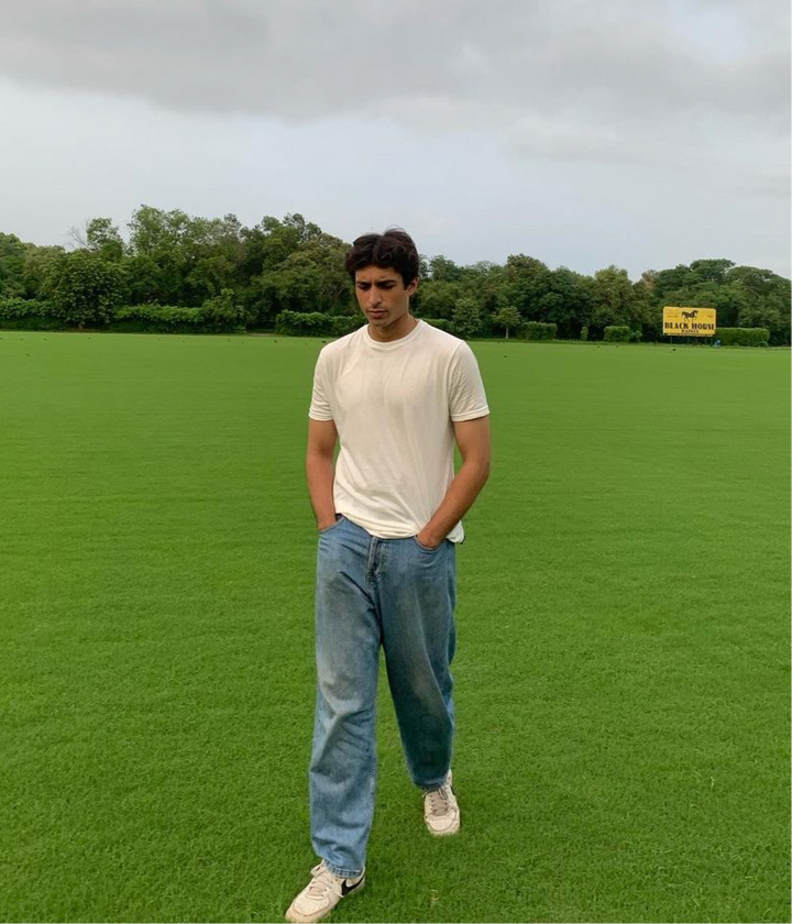 Muraqsh Ready To Wear Solids Cotton Men Off White Basic Thirt ABD-OWBT - Summer Collection