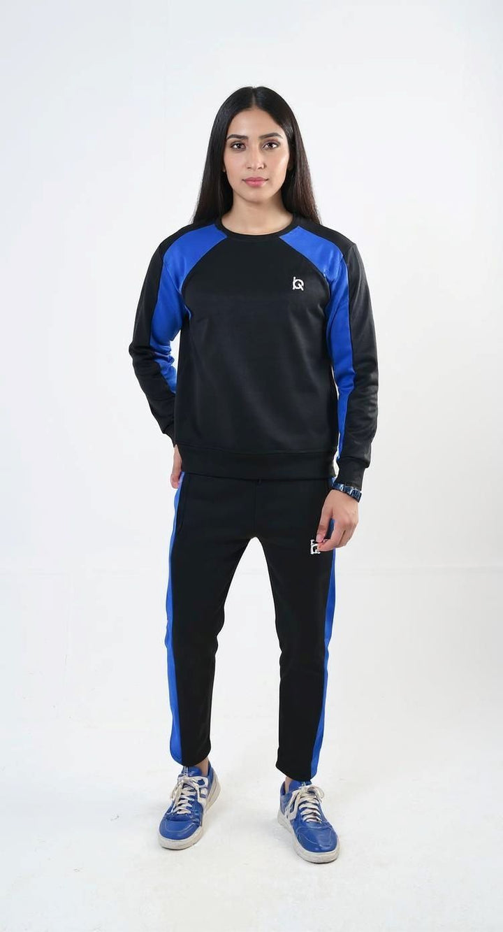 IQ Exclusive Women Winter Track Suit W-Blackout Blue Tracksuit
