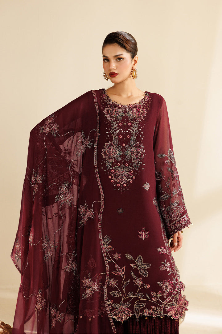 Sireine by Alizeh Fashion Unstitched Embroidered Chiffon 3 Piece Suit AF26UCS AF-CH-2290-STARLIGHT - Festive Collection
