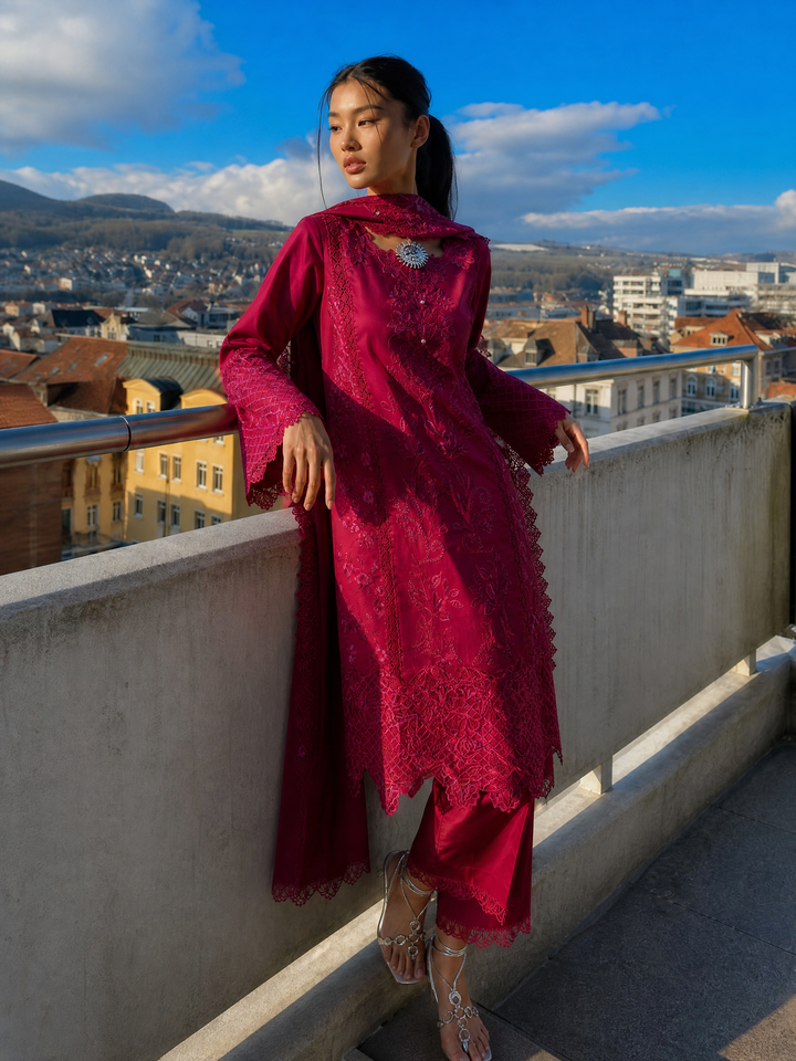 Florence by Rang Rasiya Unstitched Embroidered Lawn 3 Piece Suit RR26UFL Miraal - Summer Collection