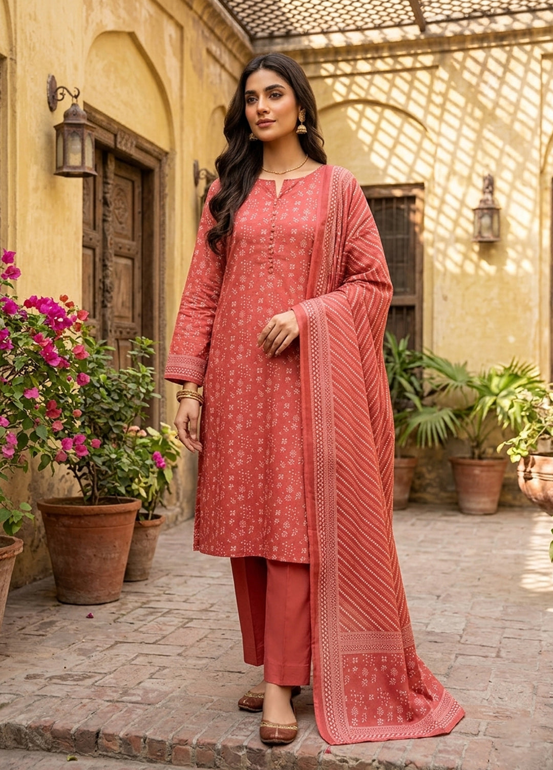 Bin Saeed Unstitched Printed Lawn 3 Piece Suit BS26ULVII S002 - Summer Collection