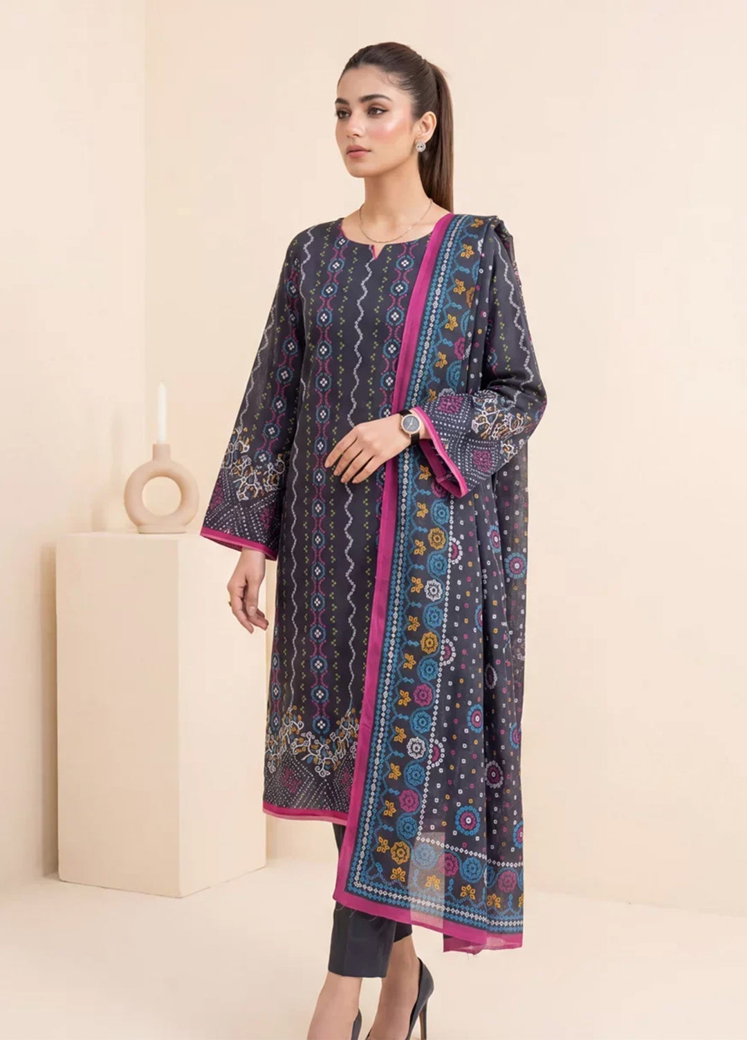 Salitex Women Unstitched Printed Lawn 3 Piece Suit SSW6U3P431 Casual Collection