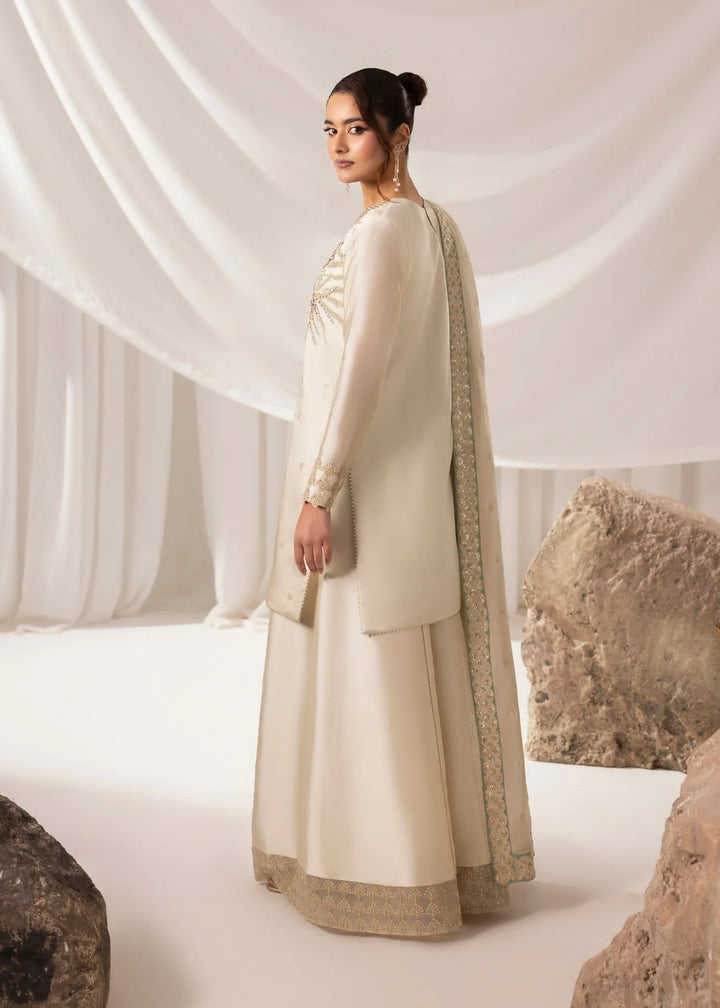 Celeste by Jamni RTW Embroidered Sheesh Silk 3 Piece Suit HALO Festive Collection