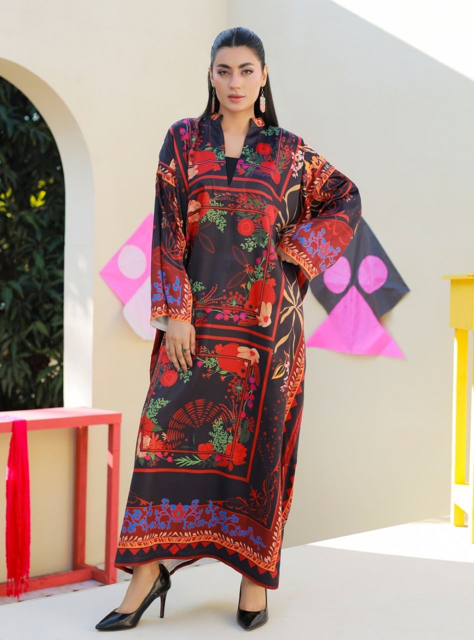 Printnation by Anayra Amal RTW Printed Poly Raw Silk 3 Piece Vibe Loom - Casual Collection