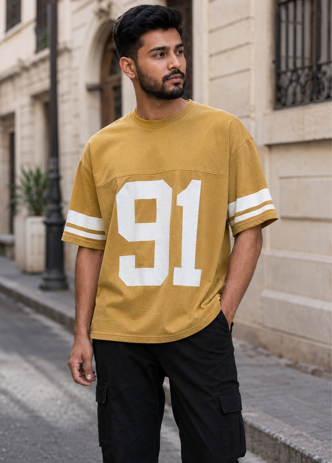 J.F Denim Mens RTW Solids Cotton 1 Piece T.Shirt R.Neck Brown - Casual Collection