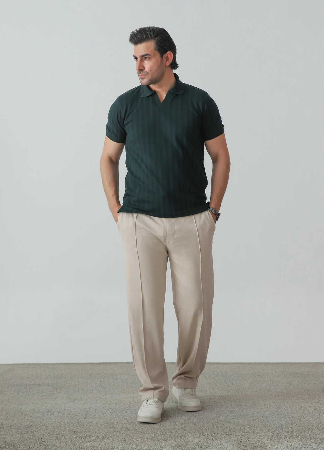 Zenetti Mens RTW Solids Cotton Polo Forest Green WZ-003 - Casual Collection