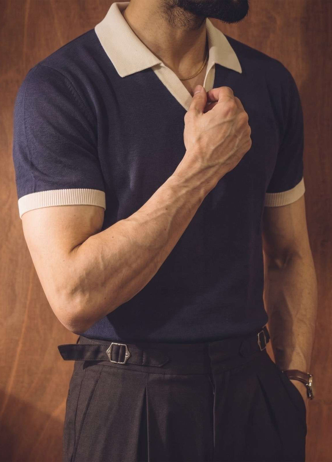 Zenetti Mens RTW Solids Cotton Polo Navy WZ-009 - Casual Collection