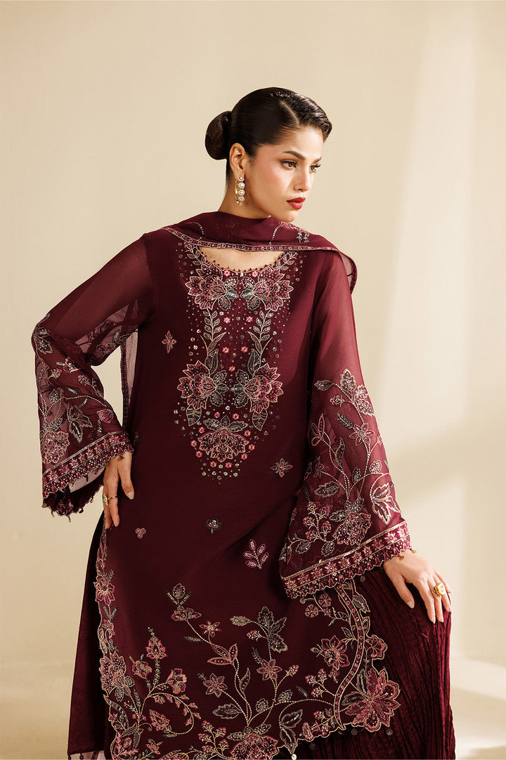 Sireine by Alizeh Fashion Unstitched Embroidered Chiffon 3 Piece Suit AF26UCS AF-CH-2290-STARLIGHT - Festive Collection