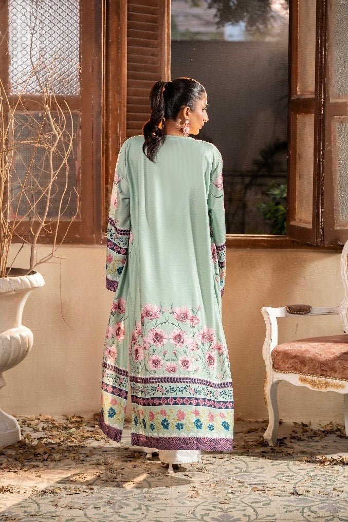 Dhaga Women Pret Printed Herringbone 1 Piece Suit Sagea SS25SHDP604 - Winter Collection