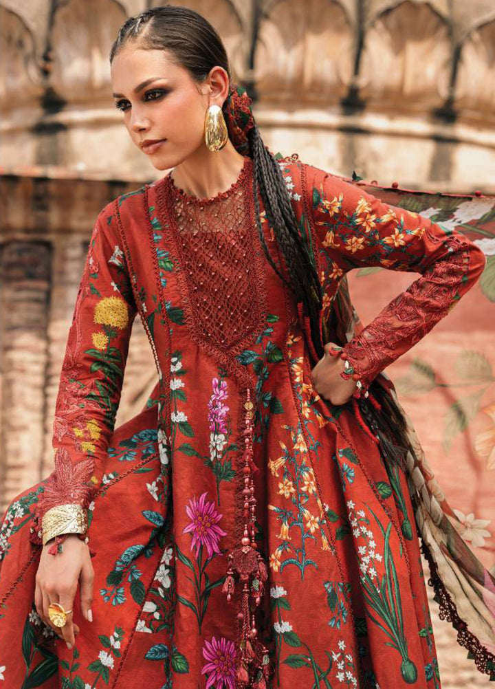 M Prints by Maria B Unstitched Printed Cambric 3 Piece Suit MB26UPC 6B - Casual Collection