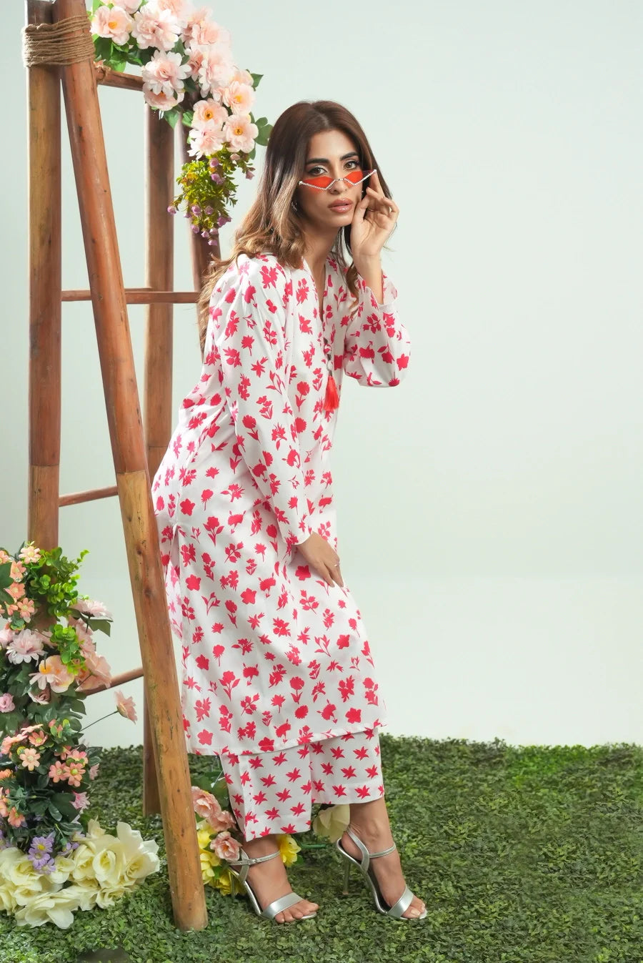 Dhaga Women Pret Printed 2 Piece Lawn Matching Separate FW24DSP0048 - Summer Collection