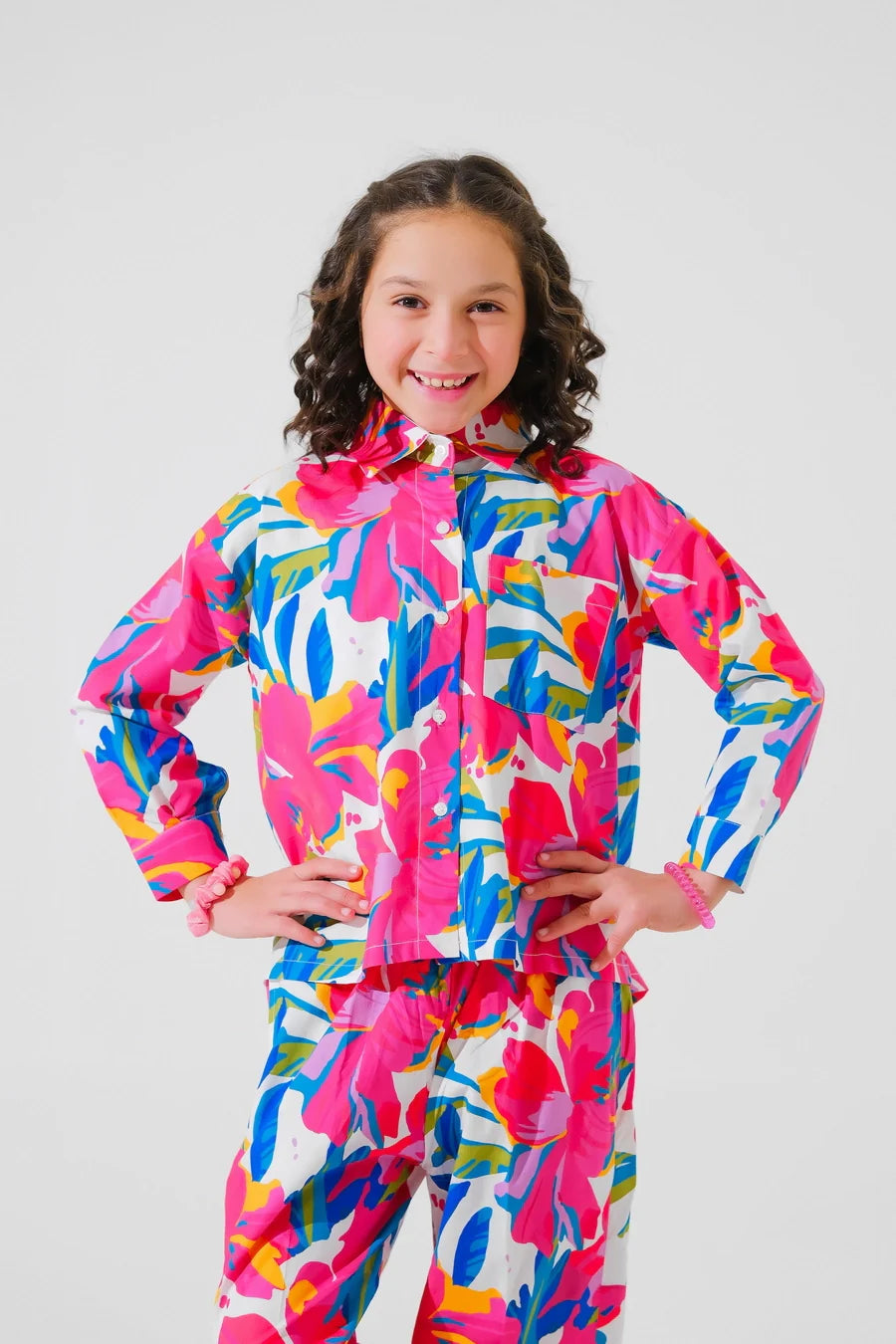 Dhaga Kids Pret Printed Poly lawn 2 Piece Alara SPD25K12 - Summer Collection