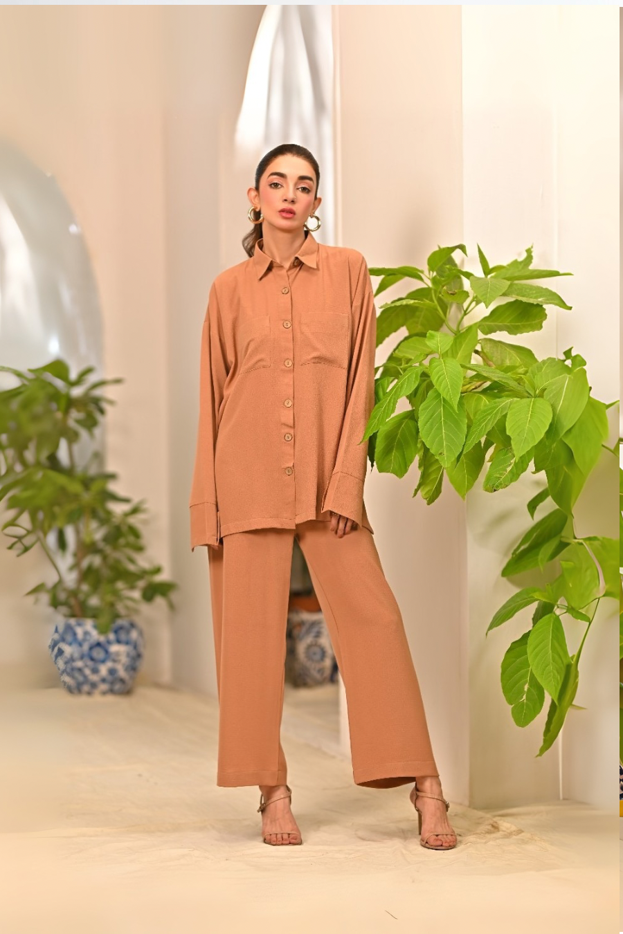 Dhaga Women Pret Solids 2 Piece Soft Crepe Adelle SS25DSD401 - Summer Collection