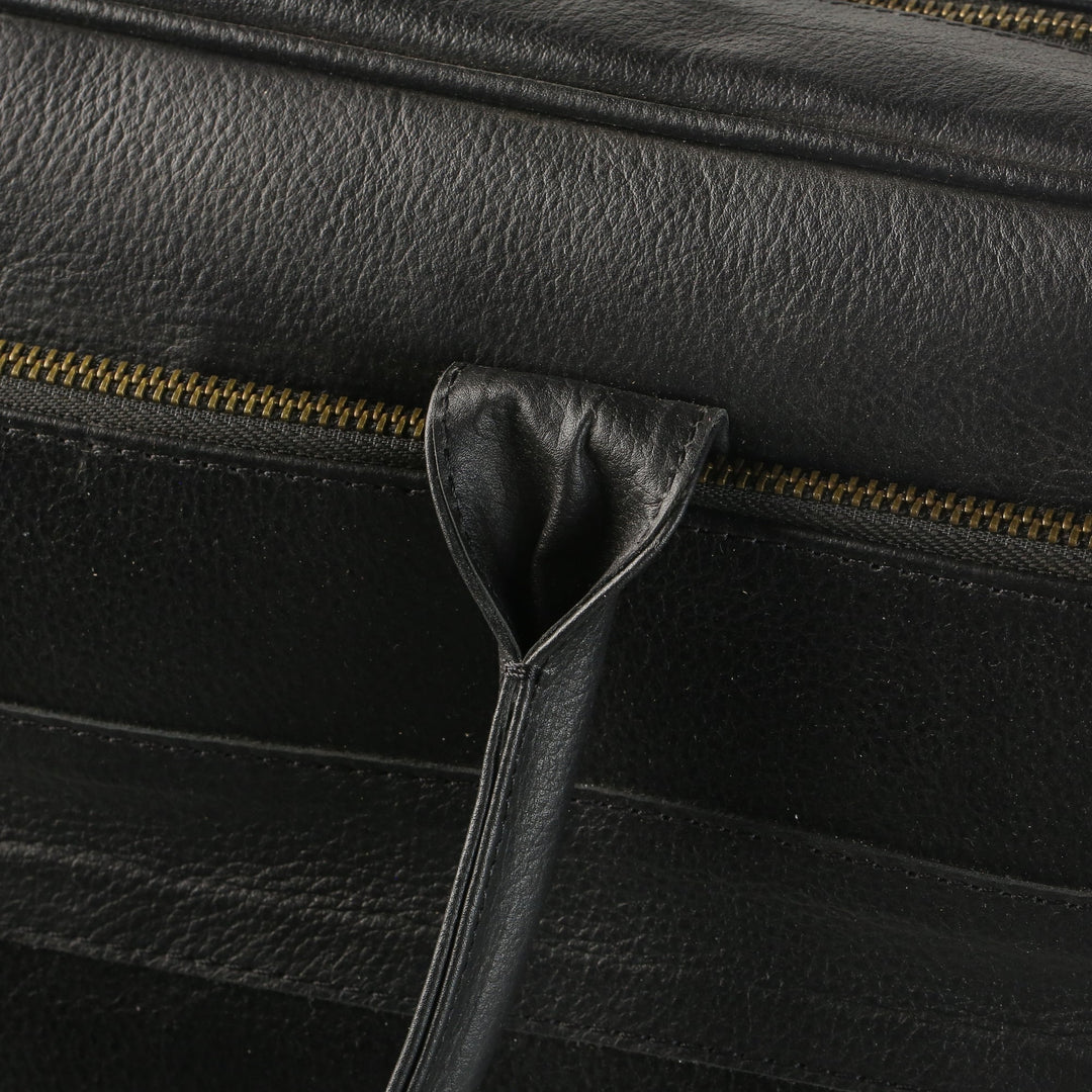 Lafanzo Unisex Leather Executive Laptop Bag Black - Accessories Collection