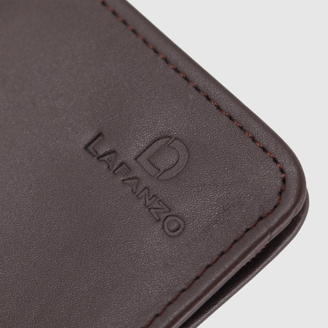 Lafanzo Unisex Leather Montclair Travel Wallet Brown - Accessories Collection
