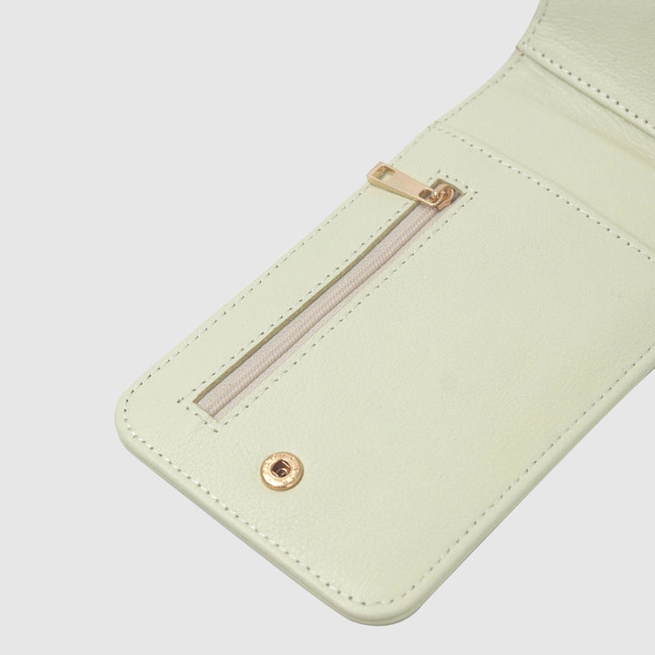 Lafanzo Unisex Leather Femora Crossbody Phone Pouch Ivory - Accessories Collection
