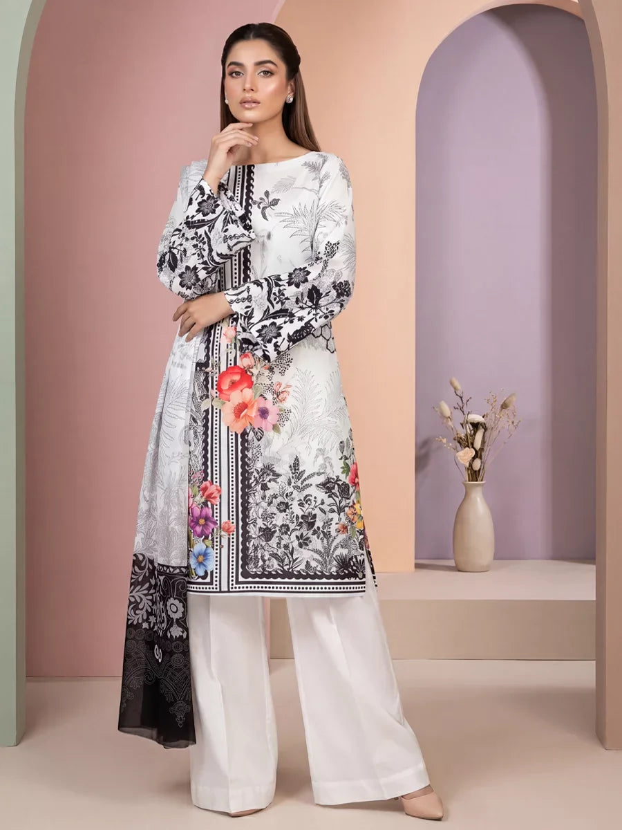 Salitex Women Unstitched Printed Lawn 3 Piece Suit SSW8U3P438 Casual Collection