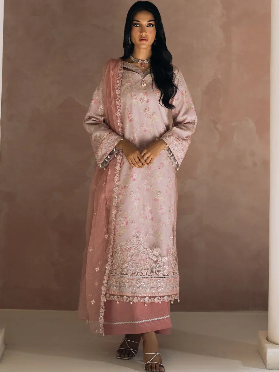 Salitex Unstitched Embroidered Chiffon 3 Piece Suit SUNS8CH522 Festive Collection