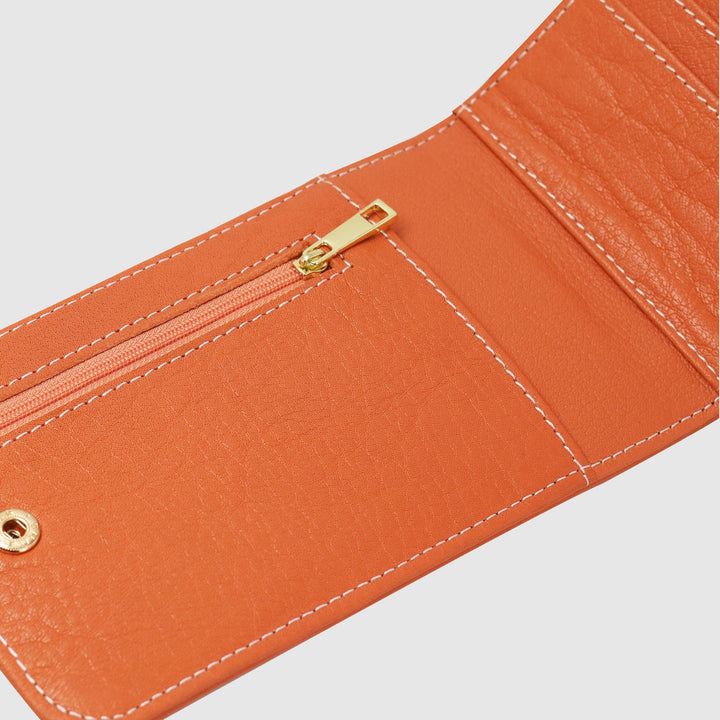 Lafanzo Unisex Leather Femora Crossbody Phone Pouch Orange - Accessories Collection