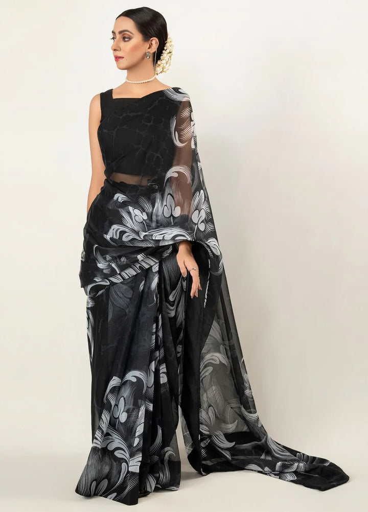 Imran Aftab RTW Printed Chiffon 3 Piece Suit IASC 01 - Festive Collection