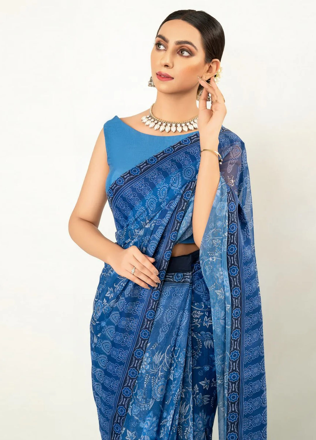 Imran Aftab RTW Printed Chiffon 3 Piece Suit IASC 05 - Festive Collection