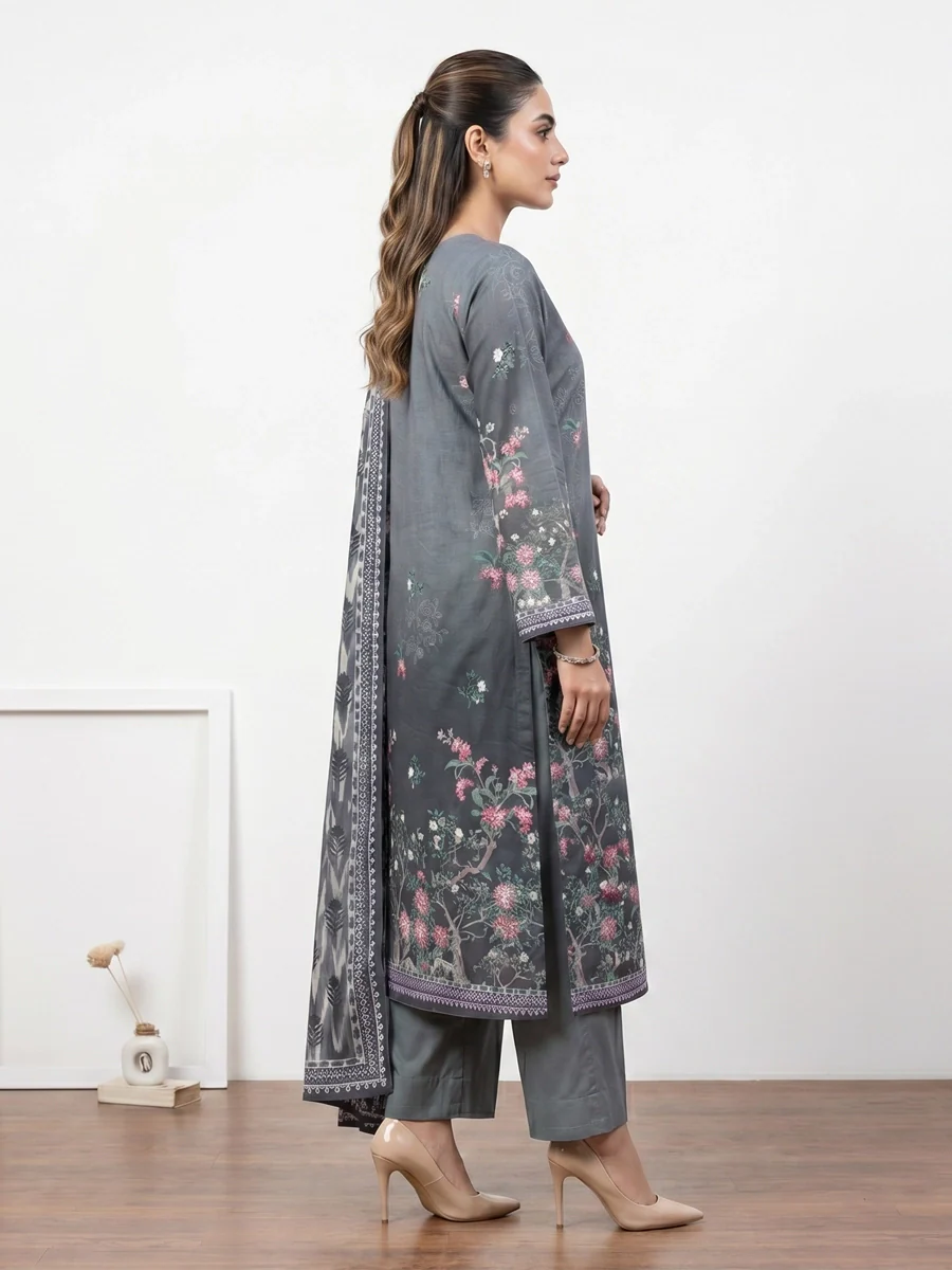 Salitex Unstitched Printed Lawn 3 Piece Suit SSW6U3P424 Summer Collection
