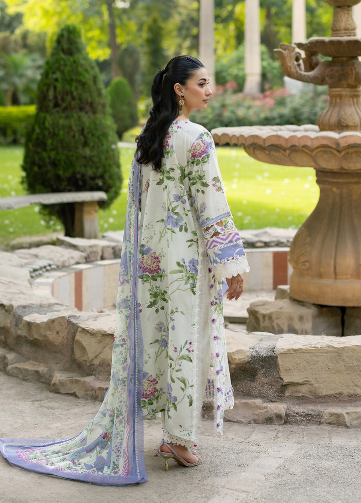 Signature by Elaf Unstitched Embroidered Lawn 3 Piece Suit EL26USLE Katie ESG-3B - Eid Collection