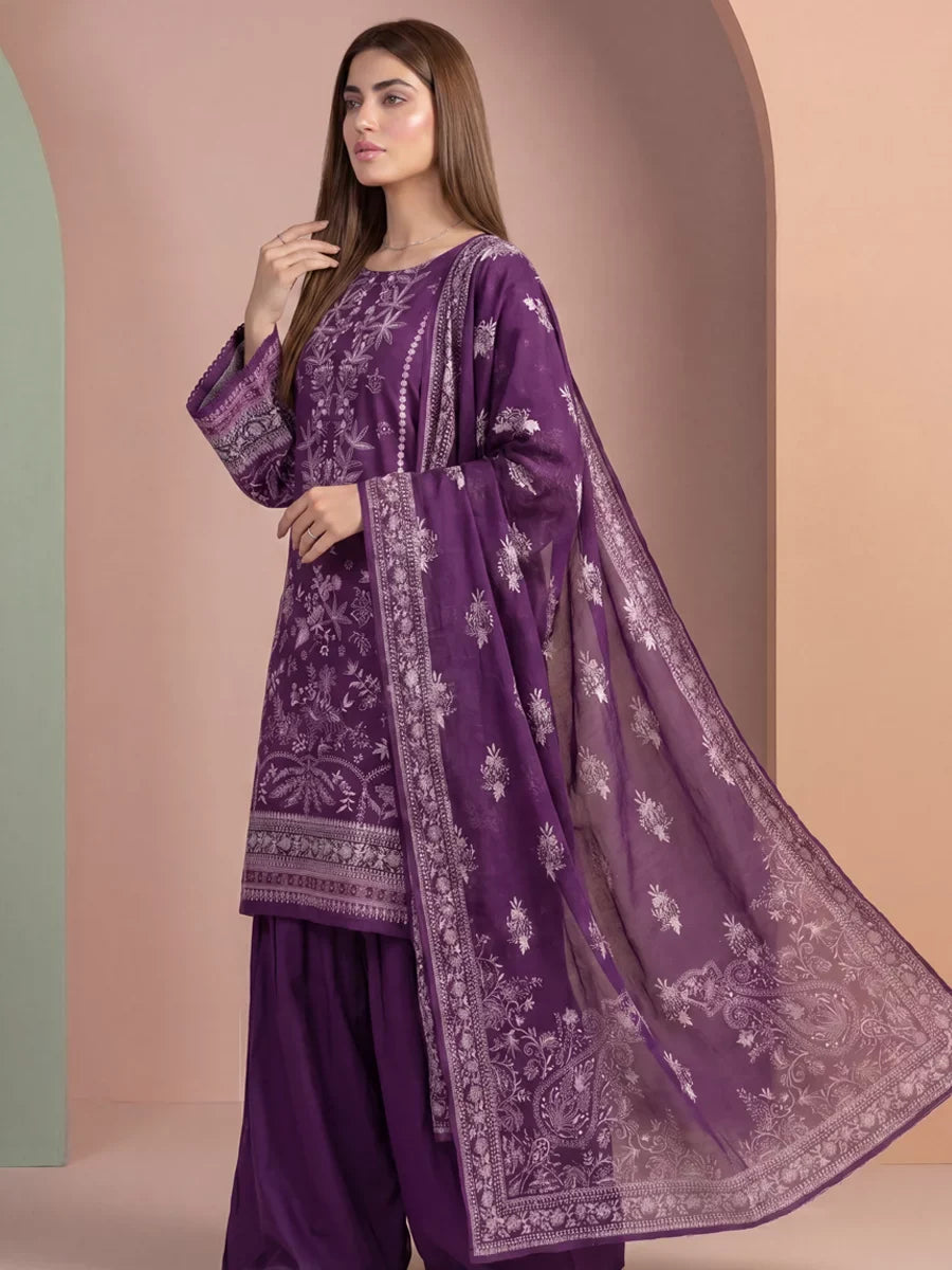 Salitex Women Unstitched Printed Lawn 3 Piece Suit SSW8U3P444 Casual Collection