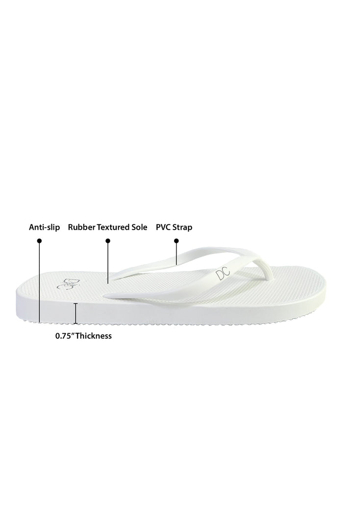 Divinely Crafted Women Flip Flops White WR-WHT - Summer Collection