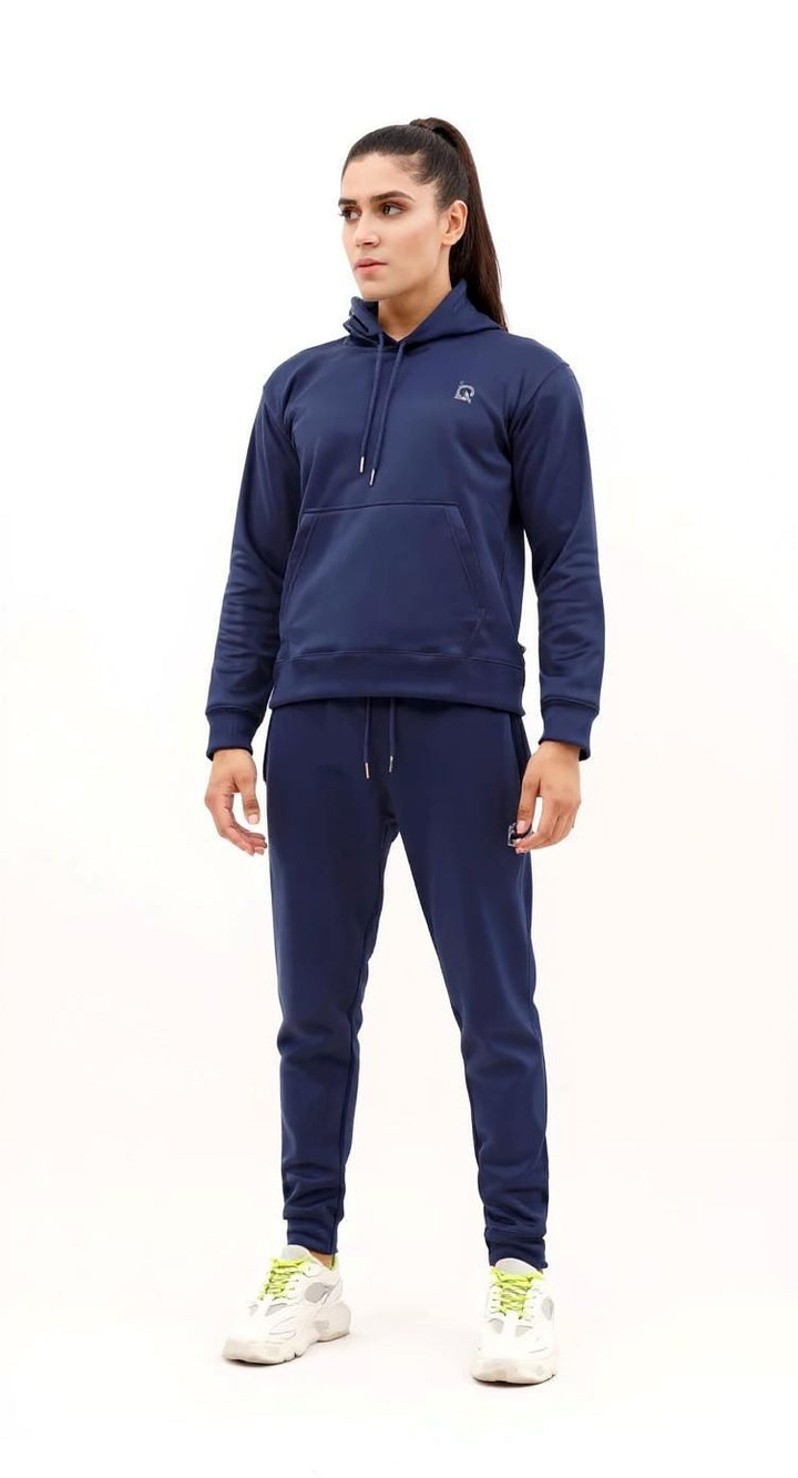 IQ Exclusive Women Winter Track Suit W-Navy Bliss Hoodie Tracksuit