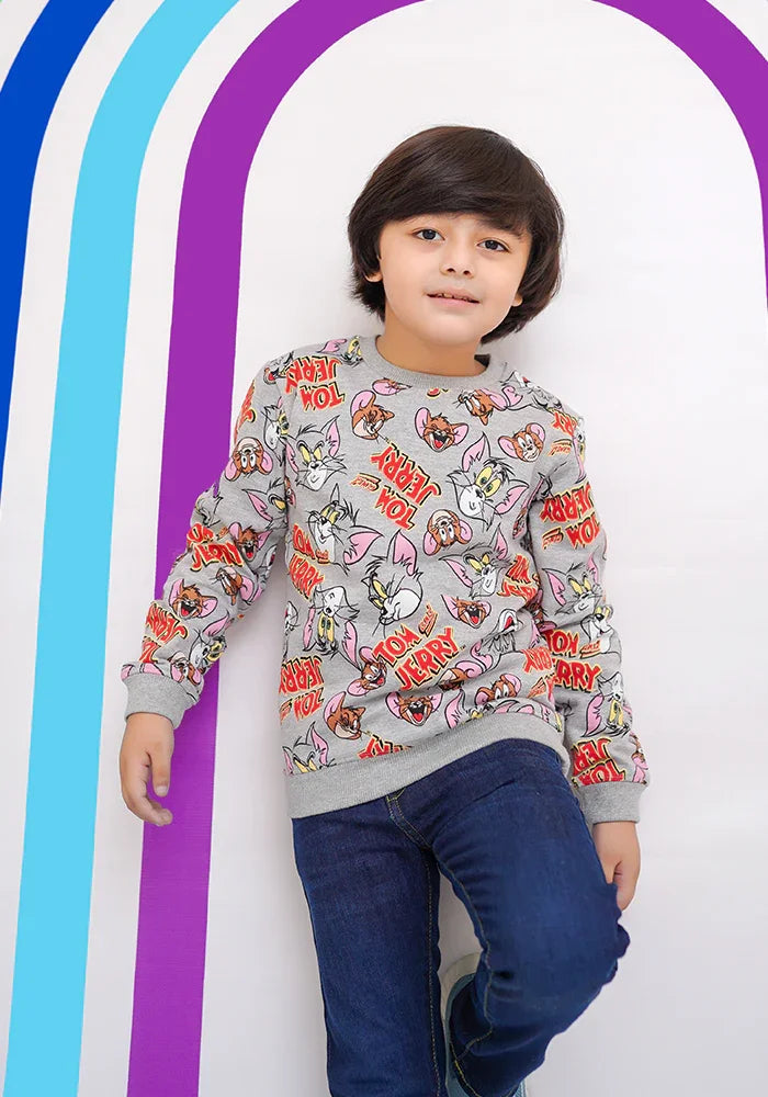 Ochre RTW Printed Fleece Sweatshirt Boys 1 Piece OKB-286 - Winter Collection