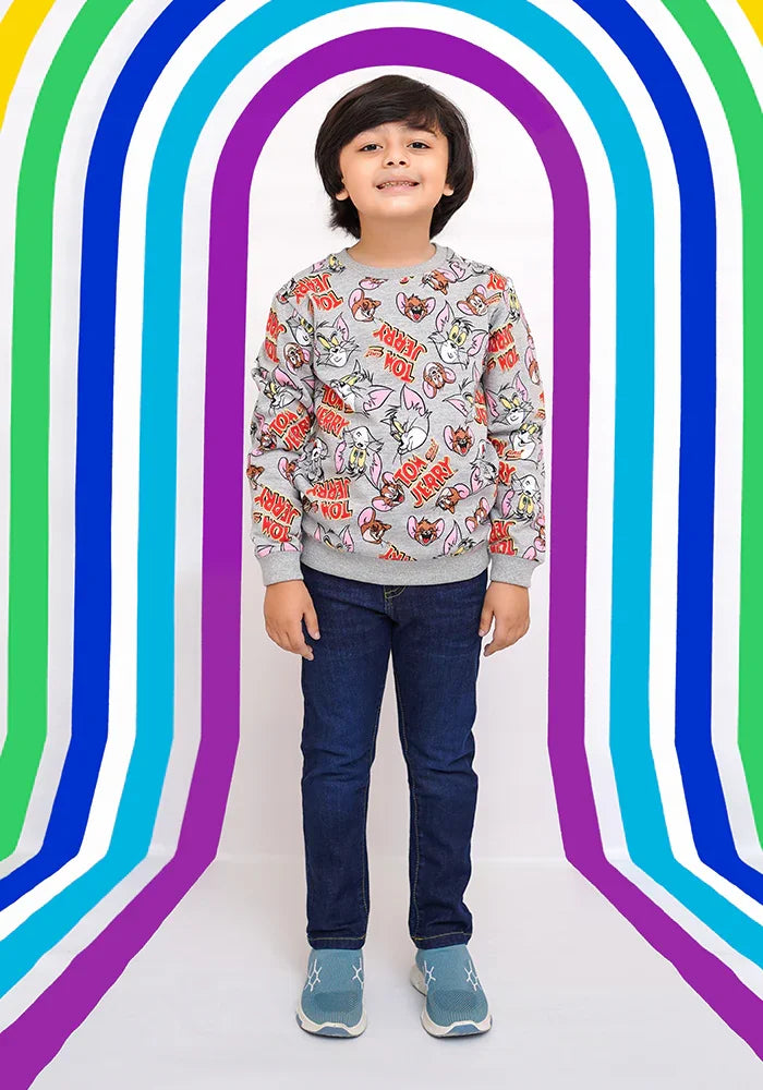 Ochre RTW Printed Fleece Sweatshirt Boys 1 Piece OKB-286 - Winter Collection