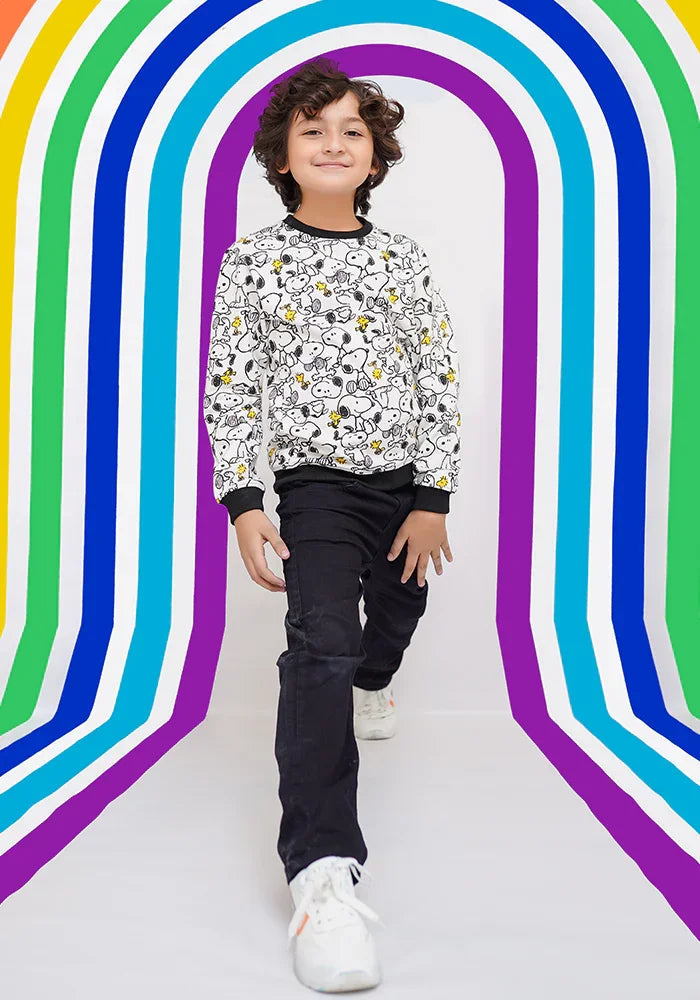 Ochre RTW Printed Fleece Sweatshirt Boys 1 Piece OKB-285 - Winter Collection