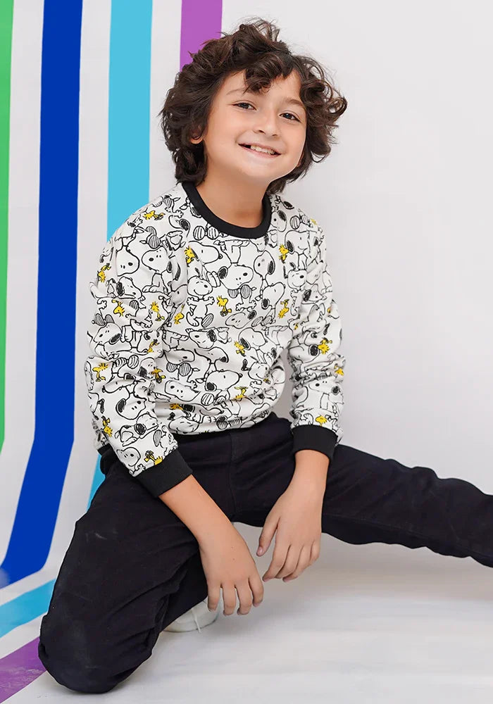 Ochre RTW Printed Fleece Sweatshirt Boys 1 Piece OKB-285 - Winter Collection