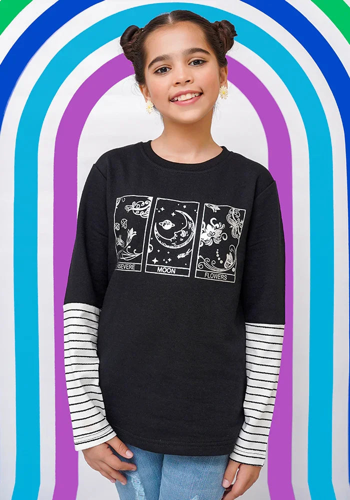 Ochre RTW Printed Terry T-Shirt Girls 1 Piece OGK-265 - Summer Collection